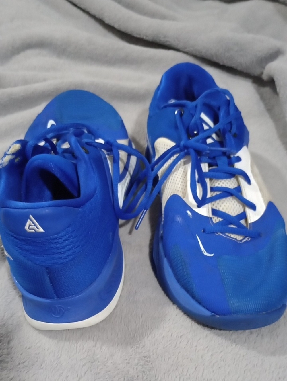 Nike Men's Zoom Freak By Giannis Royal Blue and White Athletic Sneakers Size 11